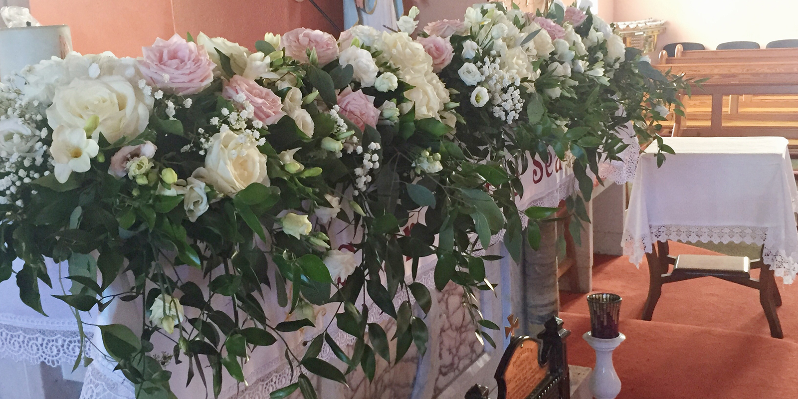 Wedding flowers by The Flower Den