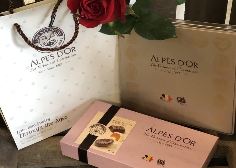 Alpes D’Or luxury Belgian chocs - The Flower Den